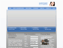 Tablet Screenshot of homeowners-foundation.com